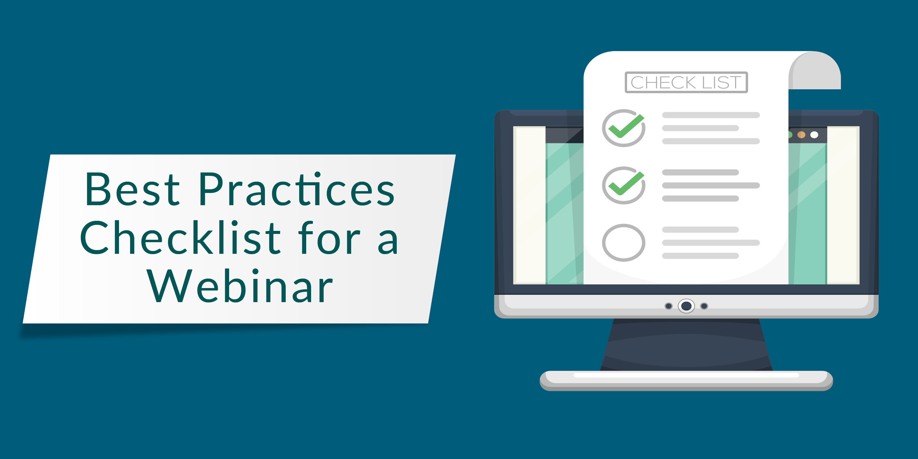 checklists for a webinar