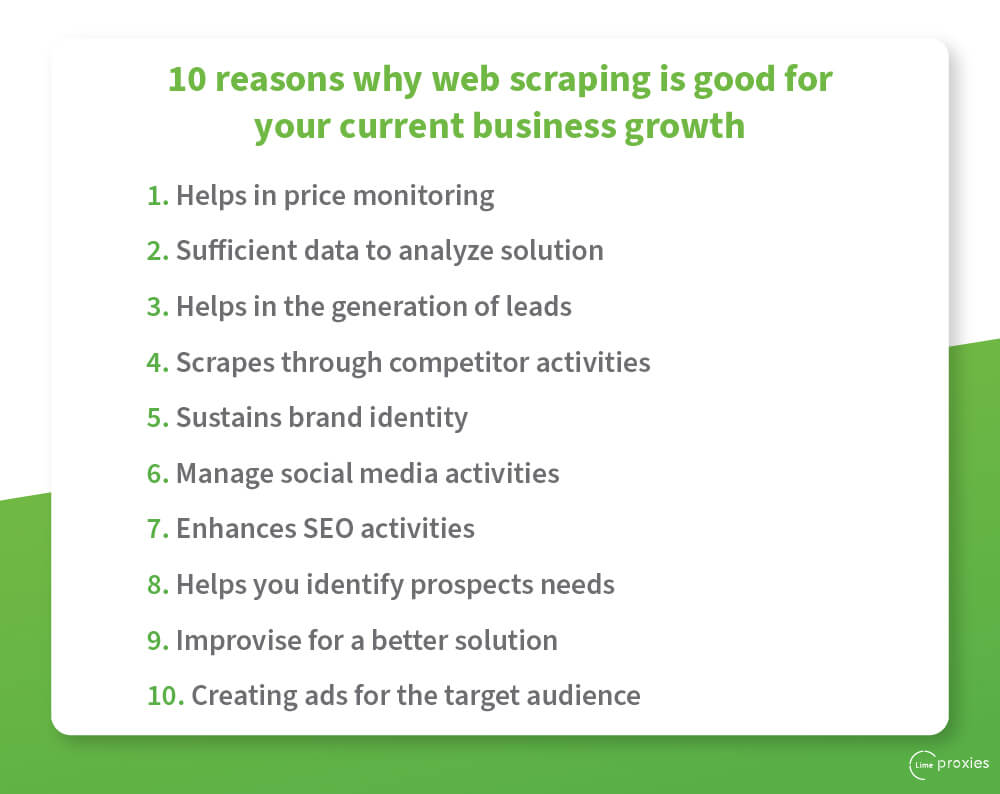 10 reasons why web scraping is good for your current business growth