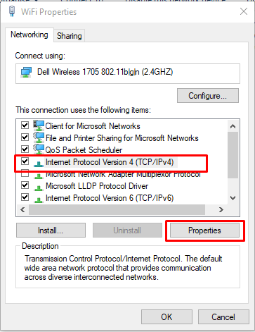 how to fix an IP address