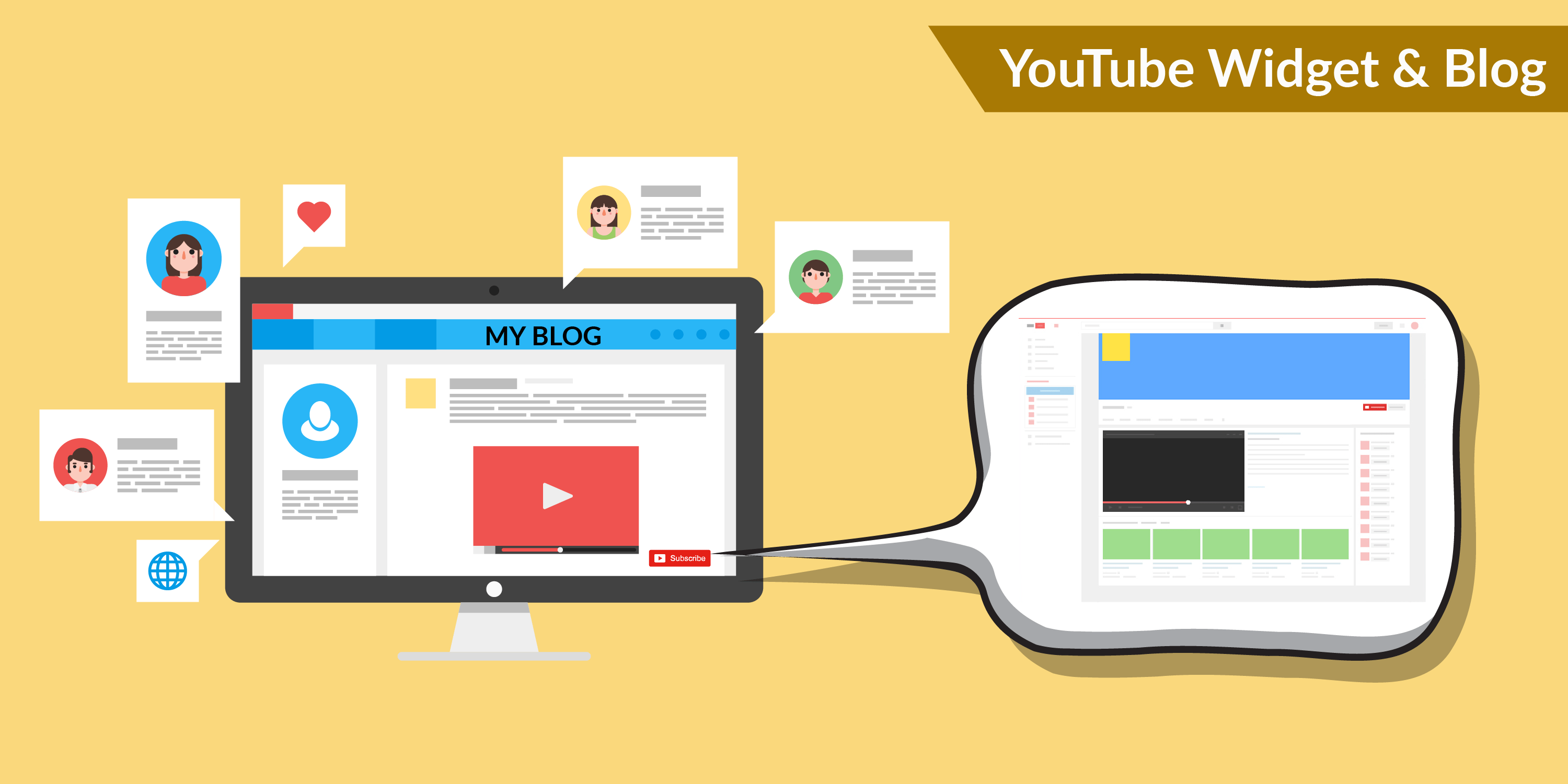 YOUTUBE WIDGET & BLOG