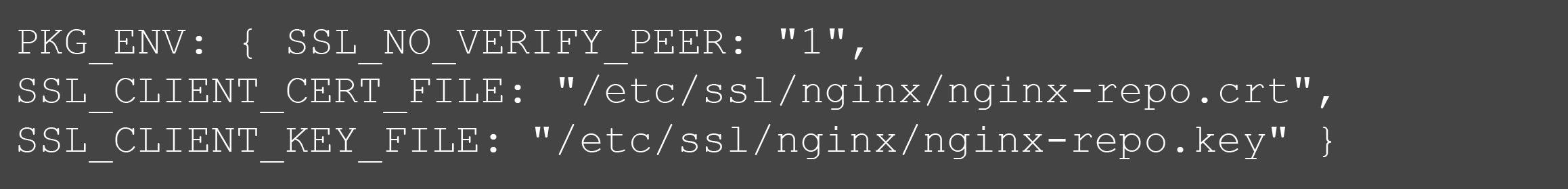 Copy the file named nginx-plus.conf to the directory /etc/pkg/