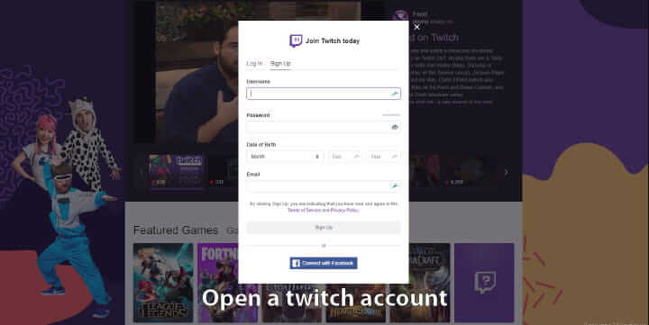 Make Money with Twitch - Step 1